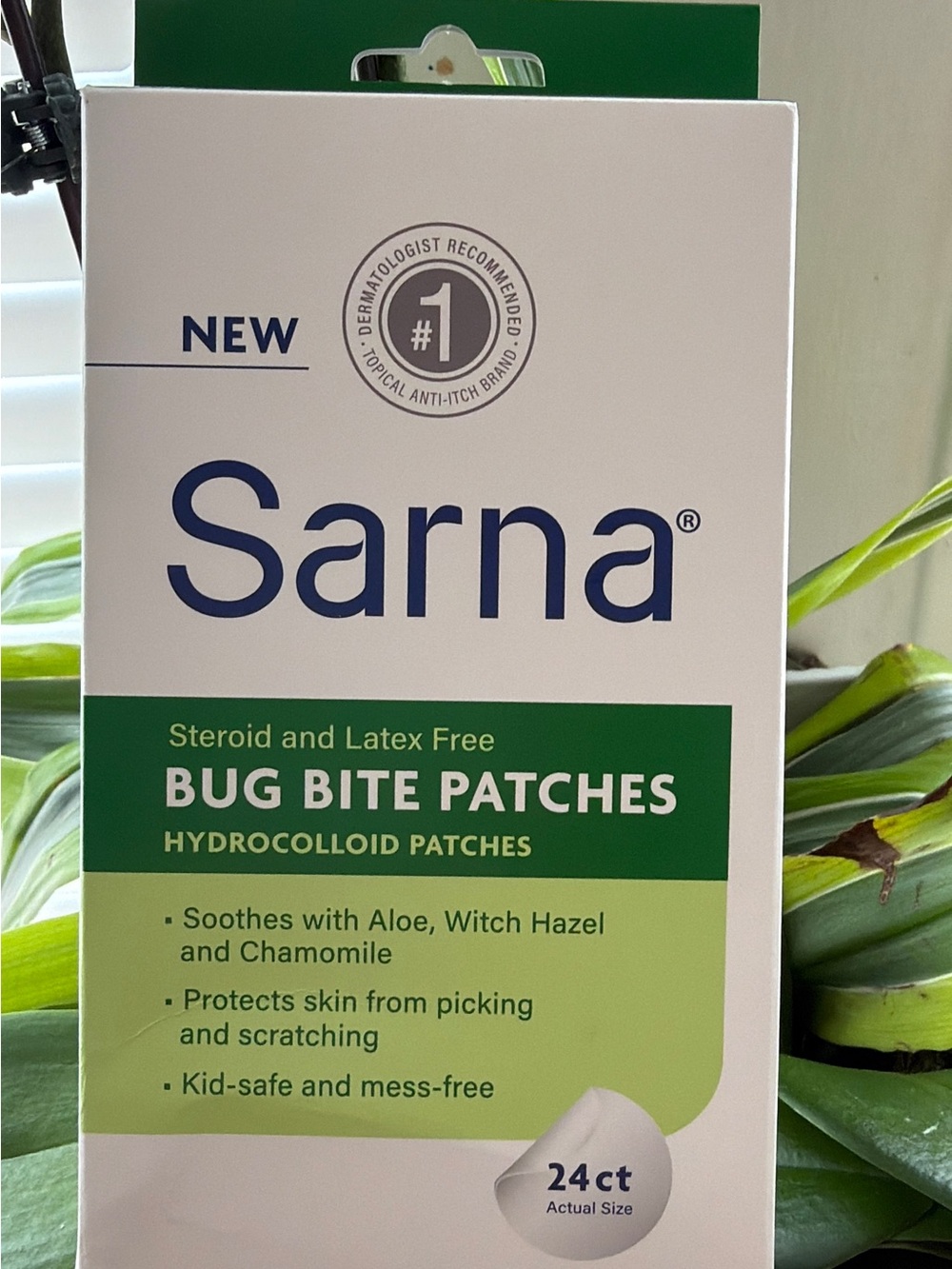 Bug Bite Patches - Green Hydrocolloid Relief (24 ct)